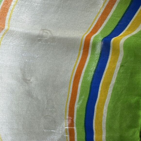 Vintage Burmel Lime Green Silk Scarf Women's Hair Head Wrap Neck Mob Wife Pinup - Picture 14 of 16